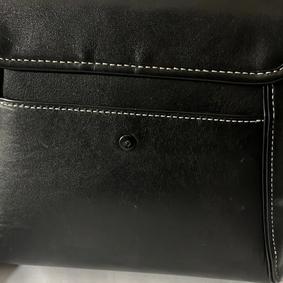 Coach Courier Carryall Black Glovetanned Leather Handle & Shoulder Bag - Picture 6 of 12